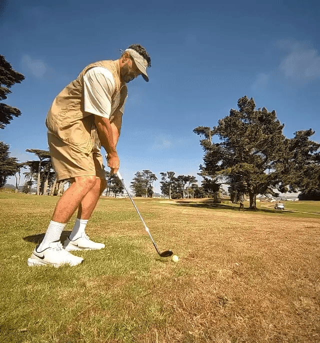 Golfer player view