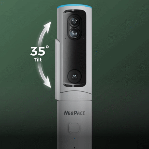 NeoPace camera tilting to follow a swing