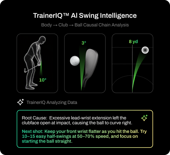 TrainerIQ AI swing intelligence analysis