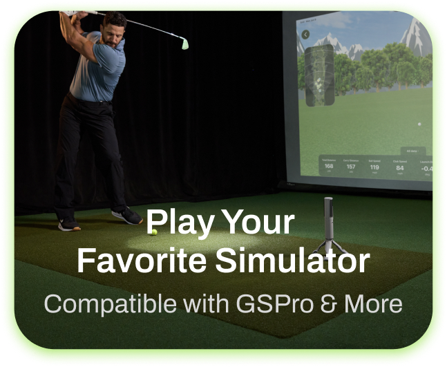 Play Your Favorite Simulator, compatible with GSPro and more