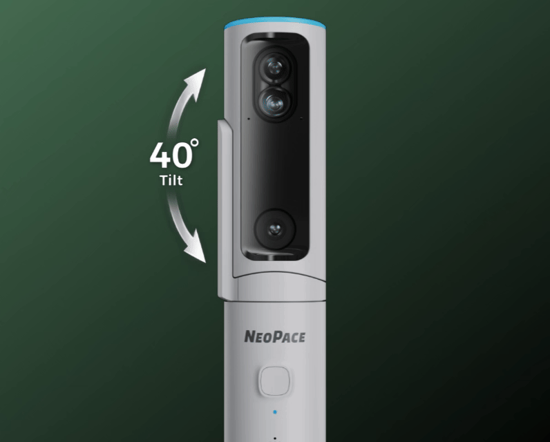 NeoPace camera tilting to follow a swing